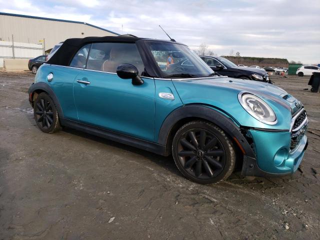 WMWWG9C54H3A92628 - 2017 MINI COOPER S TURQUOISE photo 4