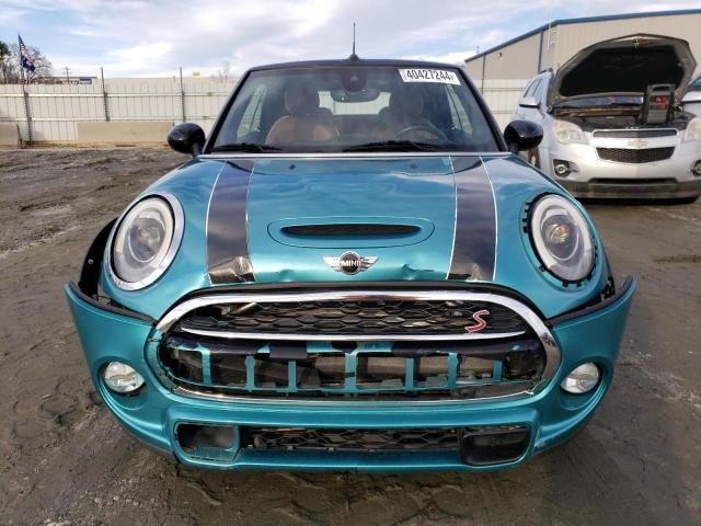 WMWWG9C54H3A92628 - 2017 MINI COOPER S TURQUOISE photo 5