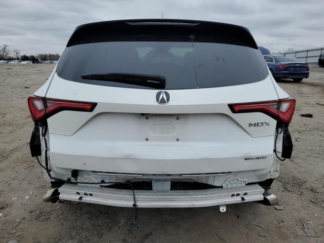 5J8YE1H36NL039689 - 2022 ACURA MDX WHITE photo 6