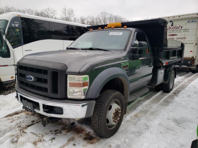 1FDAF57R48ED81026 - 2008 FORD F550 SUPER DUTY GRAY photo 1