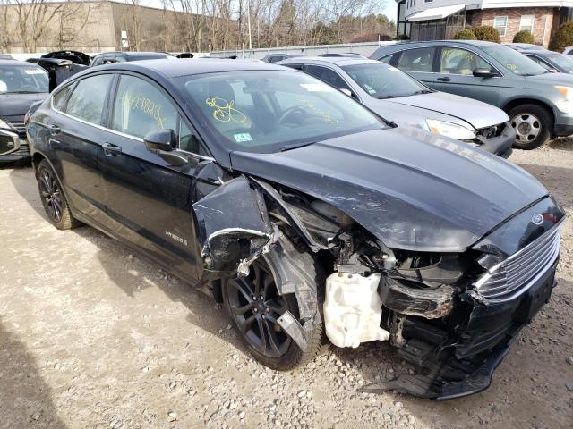 3FA6P0LUXJR248803 - 2018 FORD FUSION SE HYBRID BLACK photo 4