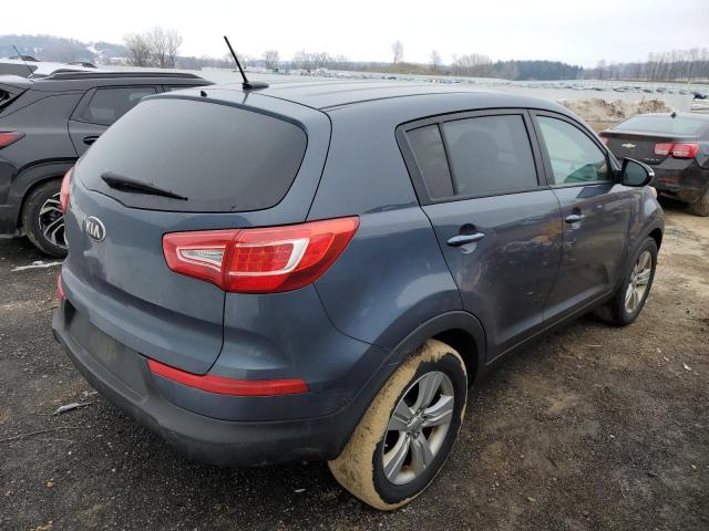 KNDPB3A21D7430661 - 2013 KIA SPORTAGE BASE BLUE photo 3