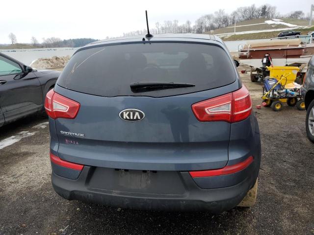 KNDPB3A21D7430661 - 2013 KIA SPORTAGE BASE BLUE photo 6