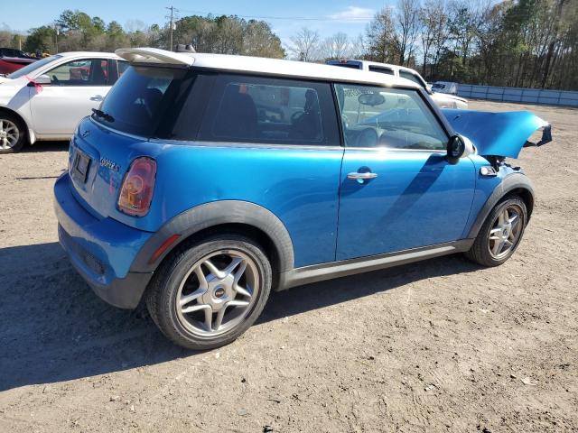 WMWMF73527TT82215 - 2007 MINI COOPER S BLUE photo 3