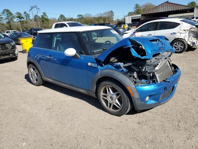 WMWMF73527TT82215 - 2007 MINI COOPER S BLUE photo 4