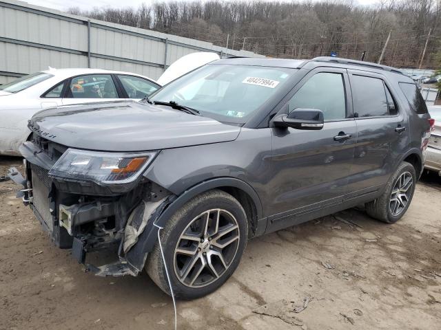 1FM5K8GT9JGB53480 - 2018 FORD EXPLORER SPORT GRAY photo 1