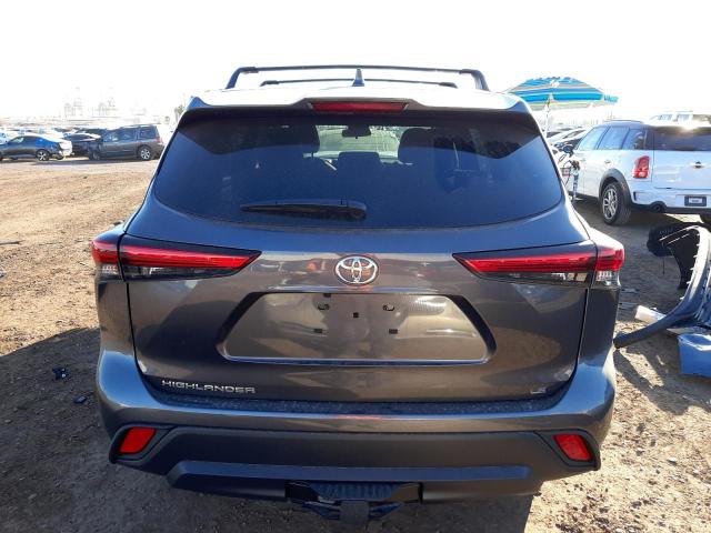 5TDZZRAH0LS003763 - 2020 TOYOTA HIGHLANDER L GRAY photo 6