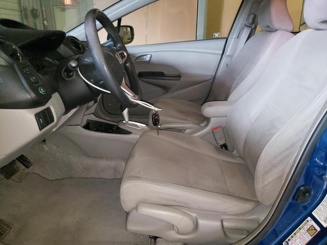 JHMZE2H58DS000874 - 2013 HONDA INSIGHT LX BLUE photo 7