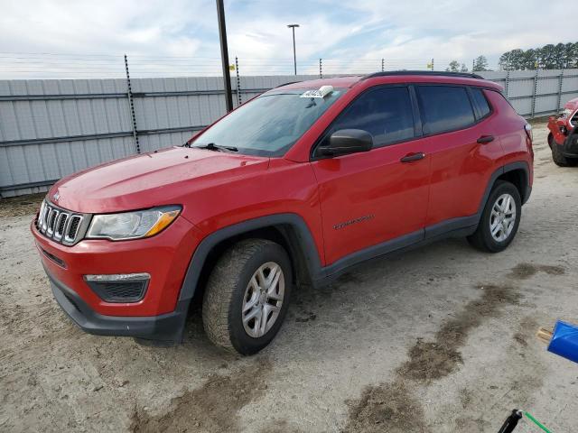 3C4NJCAB5JT204351 - 2018 JEEP COMPASS SPORT RED photo 1