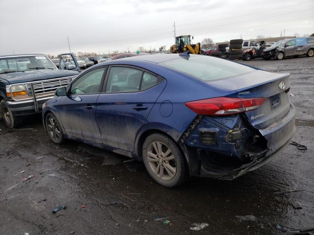 5NPD84LF1JH243385 - 2018 HYUNDAI ELANTRA SEL BLUE photo 2