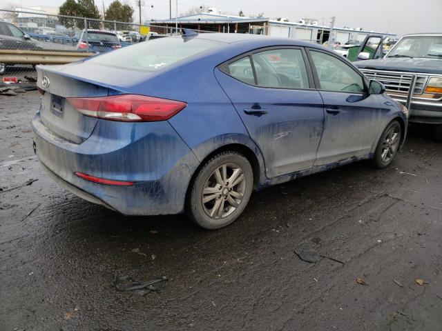 5NPD84LF1JH243385 - 2018 HYUNDAI ELANTRA SEL BLUE photo 3