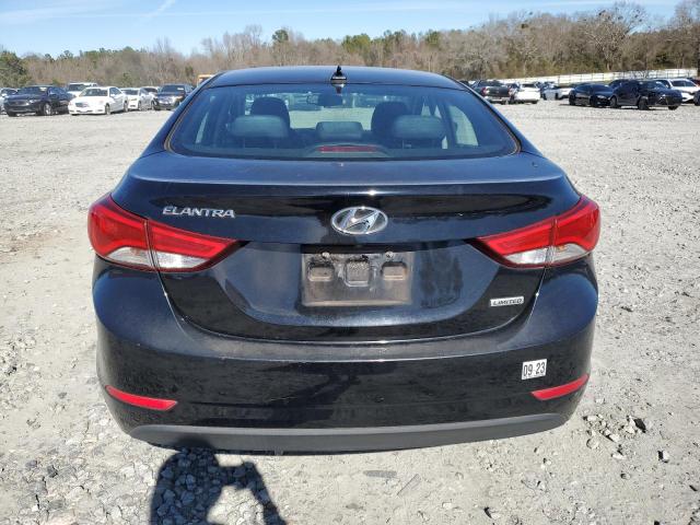 KMHDH4AE7EU090500 - 2014 HYUNDAI ELANTRA SE BLACK photo 6