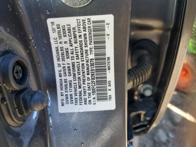 19XFC2F82KE013076 - 2019 HONDA CIVIC SPORT 灰色 照片 12