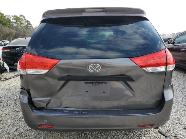 5TDKA3DC5BS004816 - 2011 TOYOTA SIENNA BASE GRAY photo 6