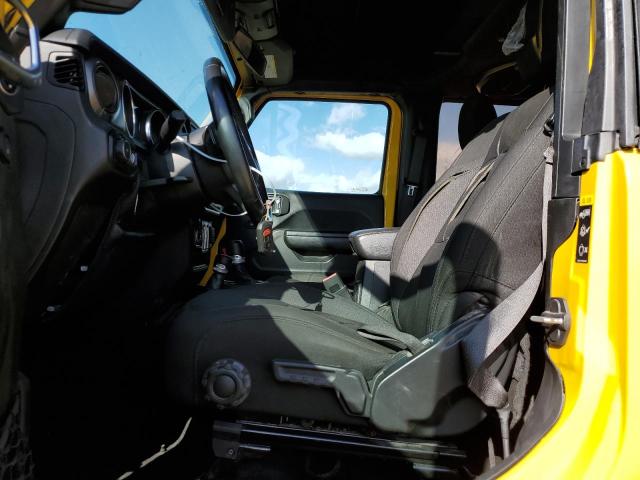 1C4GJXAG3LW268509 - 2020 JEEP WRANGLER SPORT YELLOW photo 7