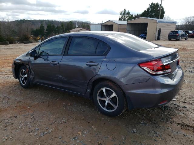 19XFB2F70FE015229 - 2015 HONDA CIVIC SE GRAY photo 2