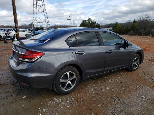 19XFB2F70FE015229 - 2015 HONDA CIVIC SE GRAY photo 3