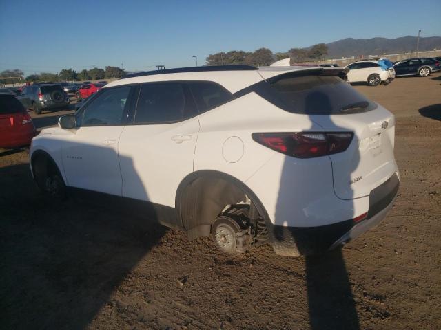 3GNKBBRA1MS560805 - 2021 CHEVROLET BLAZER 1LT WHITE photo 2