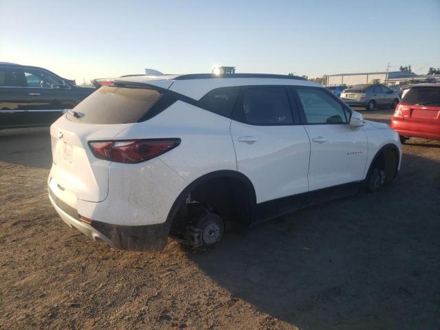 3GNKBBRA1MS560805 - 2021 CHEVROLET BLAZER 1LT WHITE photo 3