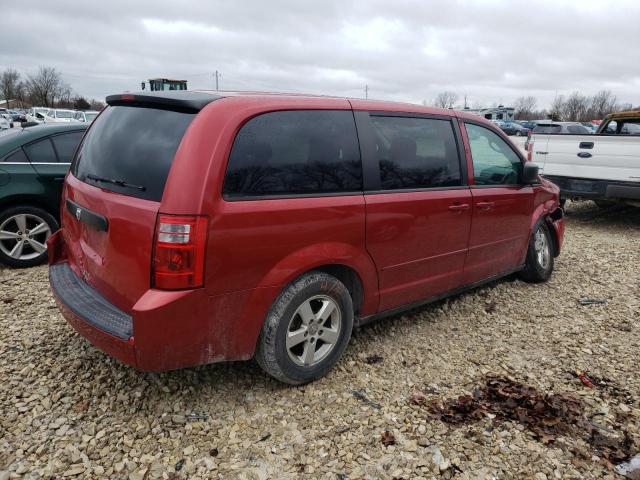 2D4RN4DEXAR280901 - 2010 DODGE GRAND CARA SE MAROON photo 3