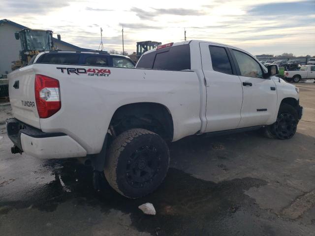 5TFUY5F15KX820785 - 2019 TOYOTA TUNDRA DOUBLE CAB SR/SR5 WHITE photo 3