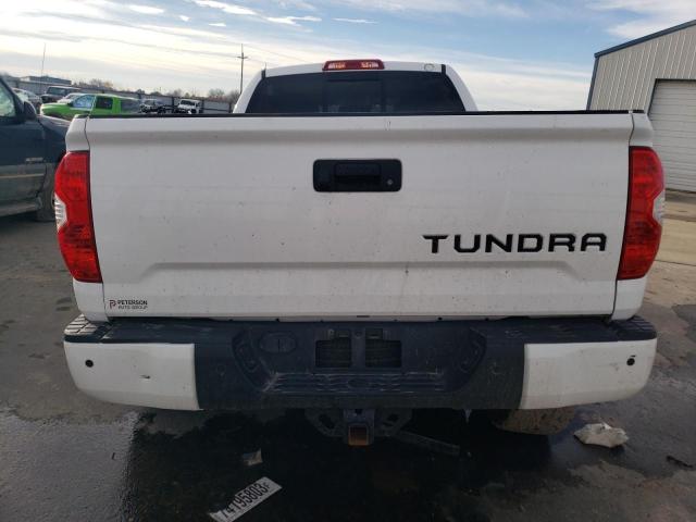 5TFUY5F15KX820785 - 2019 TOYOTA TUNDRA DOUBLE CAB SR/SR5 WHITE photo 6