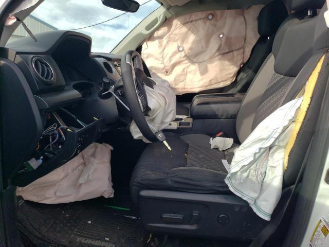 5TFUY5F15KX820785 - 2019 TOYOTA TUNDRA DOUBLE CAB SR/SR5 WHITE photo 7