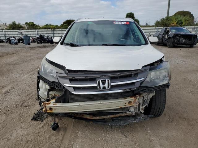 5J6RM4H75CL050037 - 2012 HONDA CR-V EXL WHITE photo 5