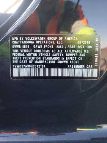 1VWDT7A39HC012164 - 2017 VOLKSWAGEN PASSAT R-LINE Boz foto 13