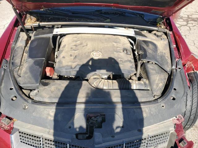 1G6DF577190153860 - 2009 CADILLAC CTS BURGUNDY photo 11