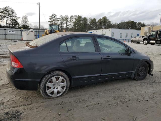 1HGFA16577L126267 - 2007 HONDA CIVIC LX BLACK photo 3