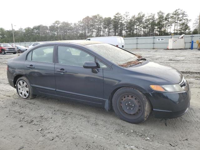 1HGFA16577L126267 - 2007 HONDA CIVIC LX BLACK photo 4