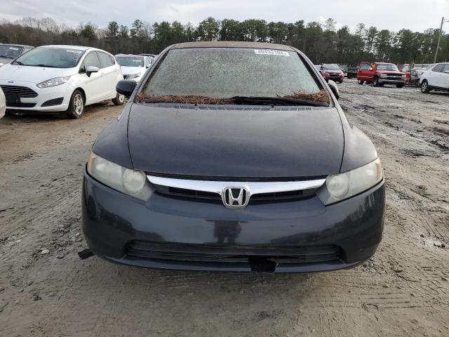 1HGFA16577L126267 - 2007 HONDA CIVIC LX BLACK photo 5