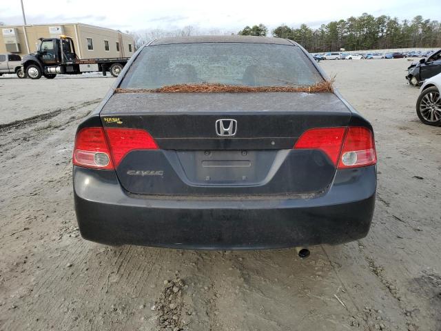 1HGFA16577L126267 - 2007 HONDA CIVIC LX BLACK photo 6