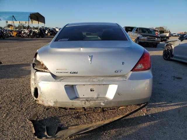 1G2ZH17N794111405 - 2009 PONTIAC G6 GT SILVER photo 6