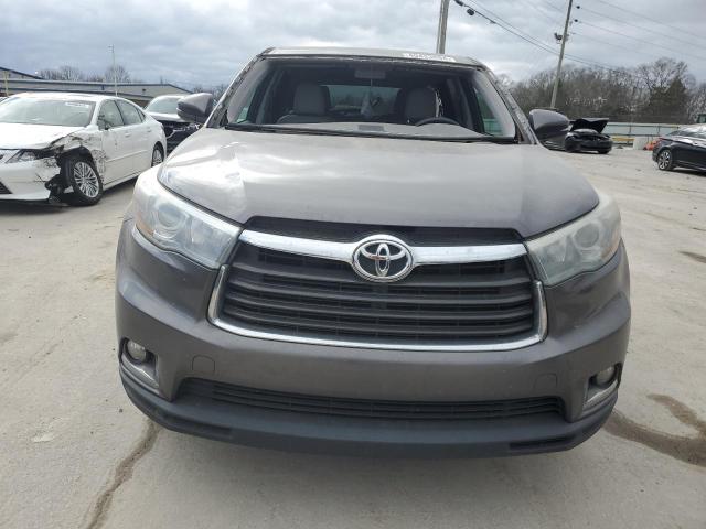 5TDYKRFH5FS091254 - 2015 TOYOTA HIGHLANDER LIMITED GRAY photo 5