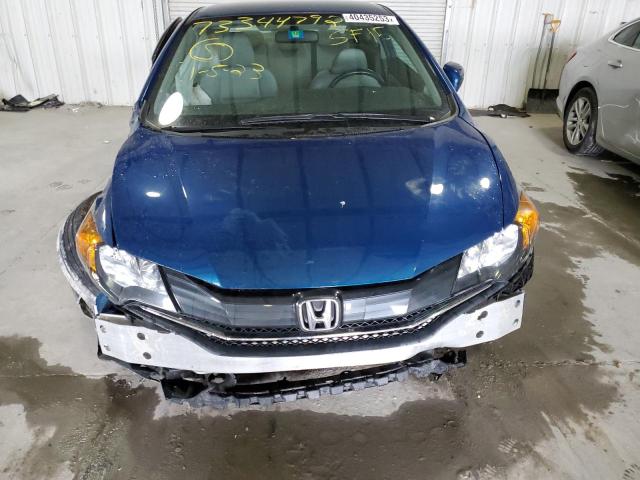 2HGFG3A58FH512970 - 2015 HONDA CIVIC LX BLUE photo 5