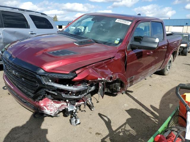 1C6SRFHM7NN248935 - 2022 RAM 1500 LIMITED MAROON photo 1