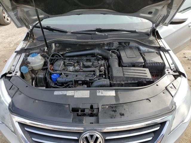 WVWHN7AN8CE510305 - 2012 VOLKSWAGEN CC LUXURY SILVER photo 11