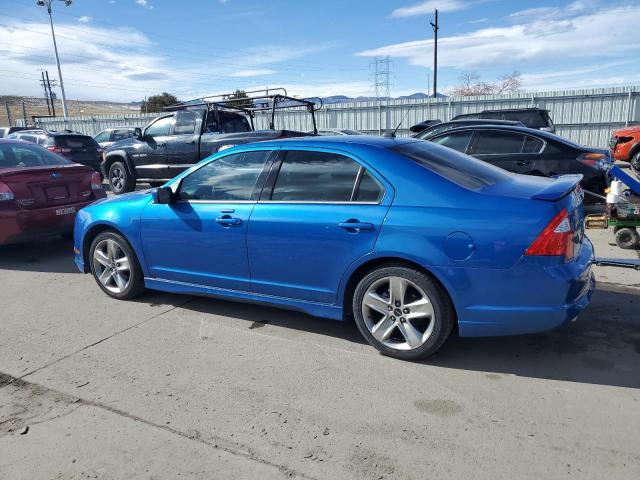 3FAHP0KC2BR297559 - 2011 FORD FUSION SPORT BLUE photo 2