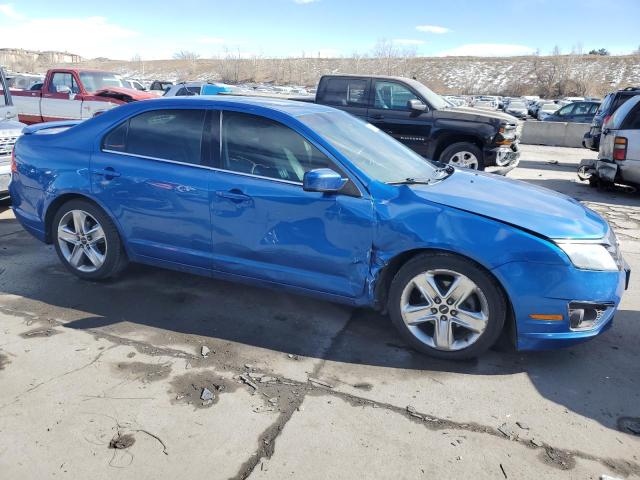 3FAHP0KC2BR297559 - 2011 FORD FUSION SPORT BLUE photo 4