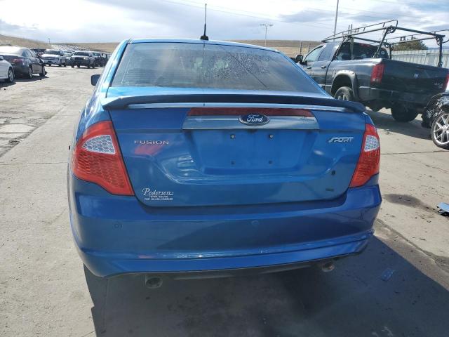 3FAHP0KC2BR297559 - 2011 FORD FUSION SPORT BLUE photo 6