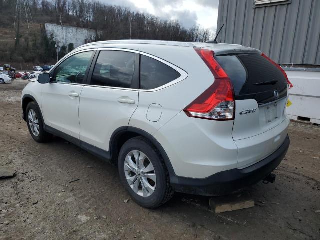 5J6RM4H77DL061610 - 2013 HONDA CR-V EXL WHITE photo 2