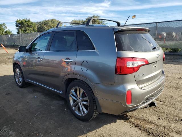 5XYKW4A77EG521390 - 2014 KIA SORENTO SX GRAY photo 2