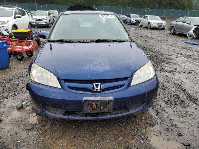 2HGES26864H613381 - 2004 HONDA CIVIC EX BLUE photo 5