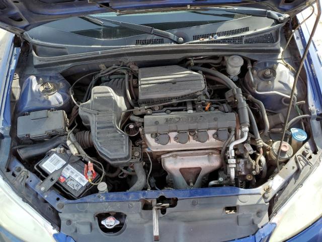 2HGES16364H589842 - 2004 HONDA CIVIC DX VP BLUE photo 11