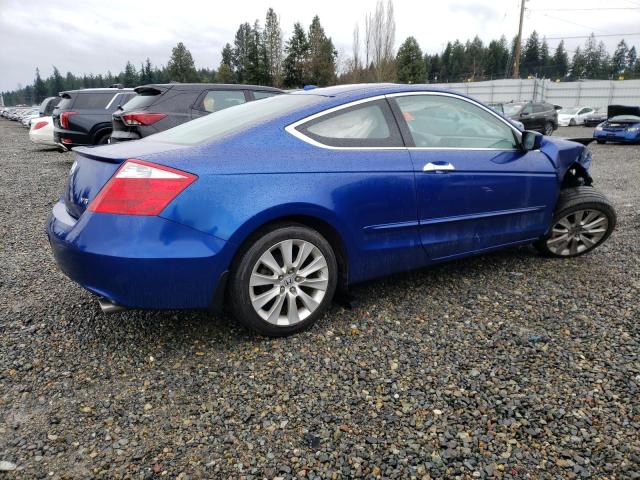 1HGCS22818A007178 - 2008 HONDA ACCORD EXL BLUE photo 3