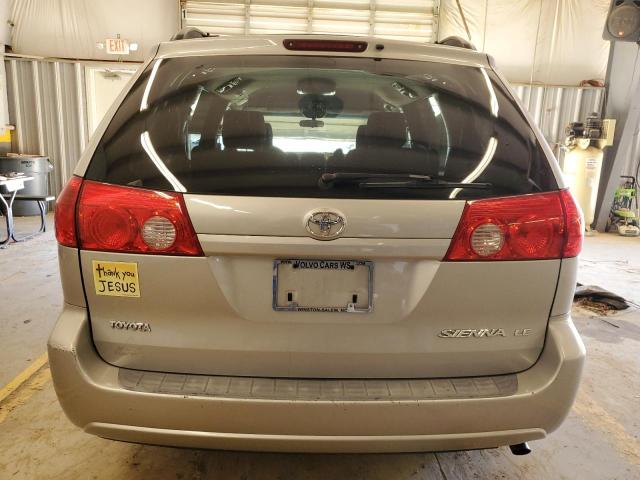 5TDZK23C27S019336 - 2007 TOYOTA SIENNA CE SILVER photo 6