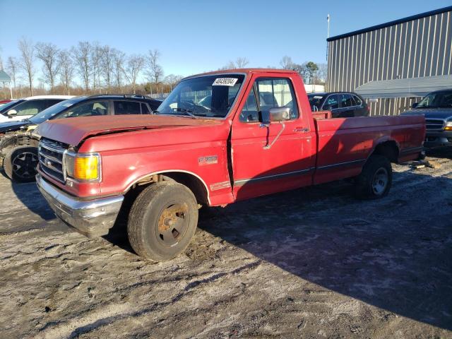 1FTEF15Y1KNA37217 - 1989 FORD F150 RED photo 1
