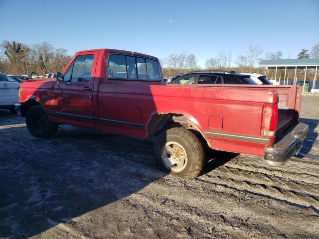 1FTEF15Y1KNA37217 - 1989 FORD F150 RED photo 2